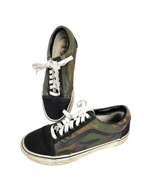VANS Old Skool Sneaker Woodland Camo Mens size 6.5 Womens 8